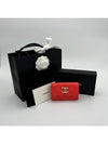 Caviar Snap Card Wallet Flap Red Orange AP3978 - CHANEL - BALAAN 1