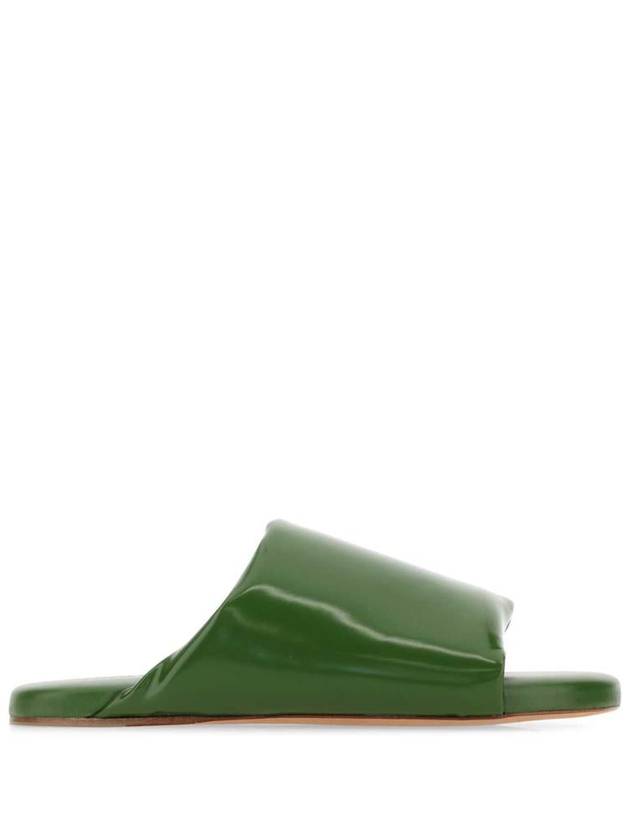 Padded Lambskin Slippers Green - BOTTEGA VENETA - BALAAN 2