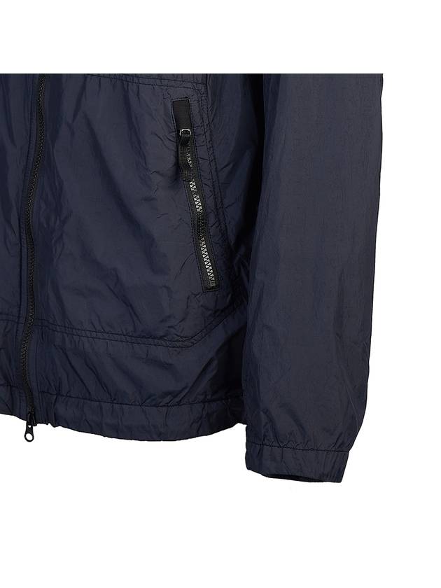 Crinkle Wappen Patch Hooded Jacket Navy - STONE ISLAND - BALAAN 8