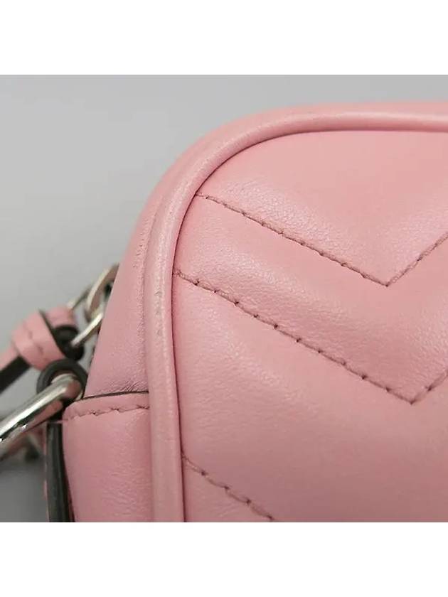 634936 Pink color Marmont Matelasse camera shoulder bag - GUCCI - BALAAN 6