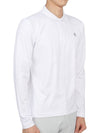 Golf wear polo brushed long sleeve t-shirt G00563 001 - HYDROGEN - BALAAN 3