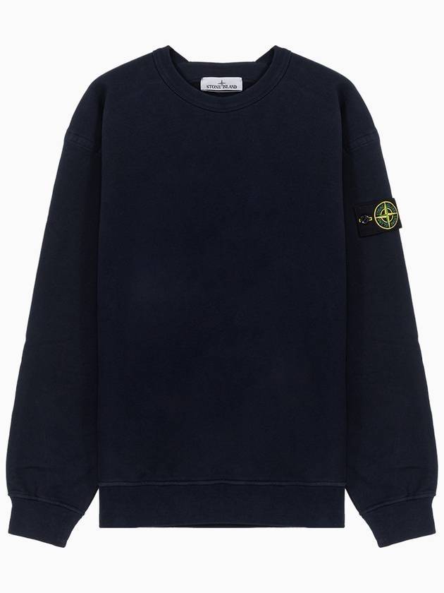 Wappen Patch Crew Neck Sweatshirt Navy - STONE ISLAND - BALAAN 1