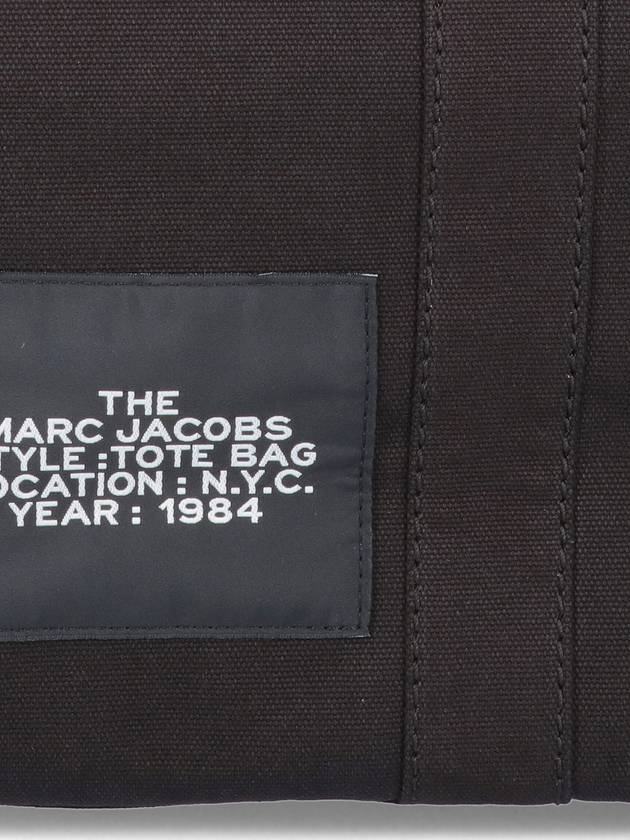 Logo Medium Canvas Tote Bag Black - MARC JACOBS - BALAAN 6