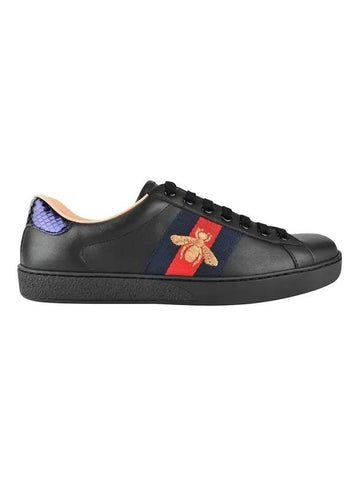 Ace Bee Low Top Sneakers Black - GUCCI - BALAAN 1