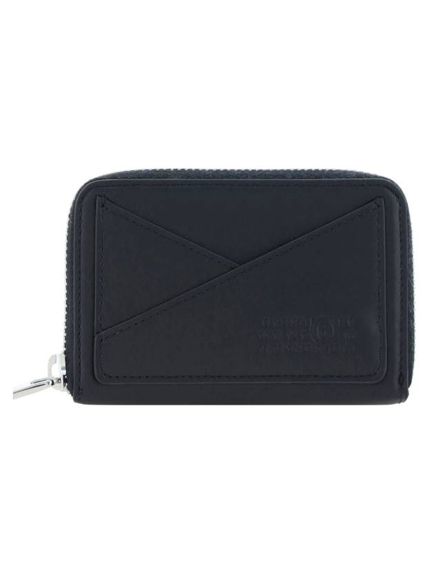 Japanese 6 Zip Around Leather Card Wallet Black - MAISON MARGIELA - BALAAN 1