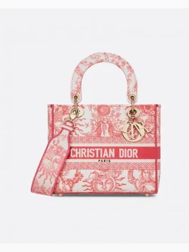 Lady Lite Medium Tote Bag Coral - DIOR - BALAAN 2