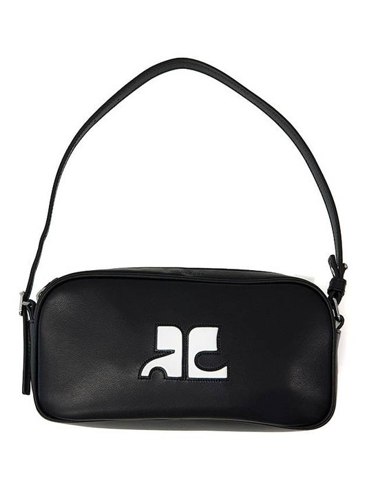 Reedition Baguette Leather Shoulder Bag Black - COURREGES - BALAAN 2