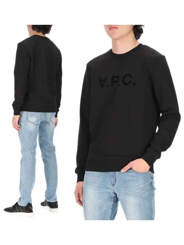 VPC Logo Crew Neck Sweatshirt Black - A.P.C. - BALAAN 2