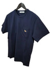 Baby Fox Patch Pocket Short Sleeve T-Shirt Navy - MAISON KITSUNE - BALAAN 3