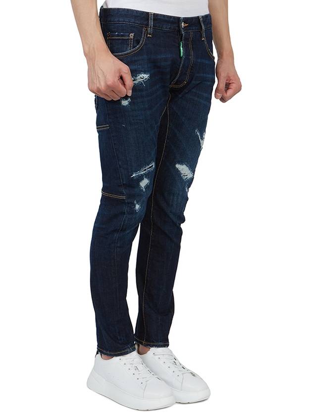 Tidy Biker Jeans Blue - DSQUARED2 - BALAAN 4