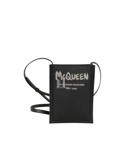 Graffiti Edge Small Cross Bag Black - ALEXANDER MCQUEEN - BALAAN 2