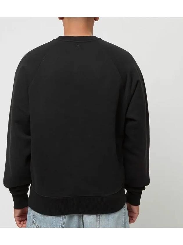 De Coeur Embroidery Sweatshirt Black - AMI - BALAAN 5