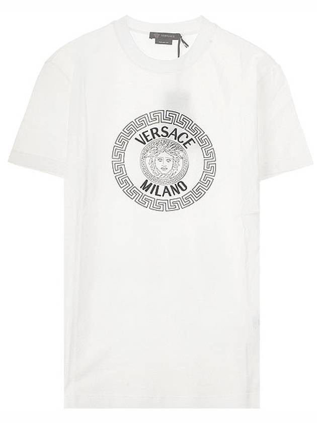 Medusa Logo Crew Neck Short Sleeve T-Shirt White - VERSACE - BALAAN 2