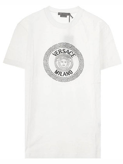 Medusa Logo Crew Neck Short Sleeve T-Shirt White - VERSACE - BALAAN 2