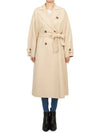 Affetto Belt Virgin Wool Double Coat Beige - MAX MARA - BALAAN 2