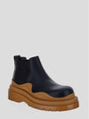 Tire Ankle Chelsea Boots Black Cognac - BOTTEGA VENETA - BALAAN 3