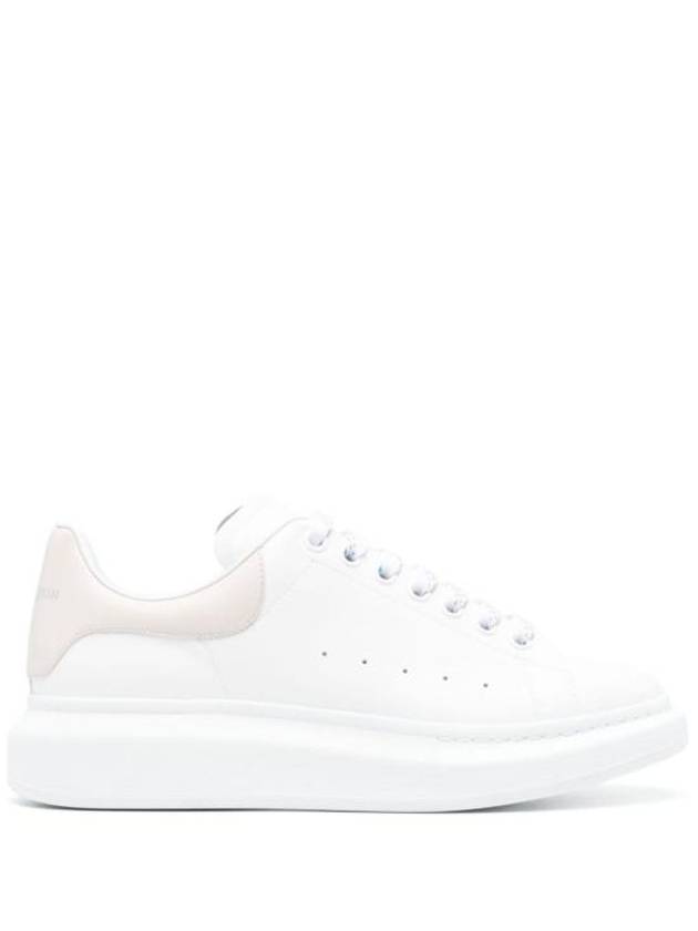 Oversized Leather Low Top Sneakers White - ALEXANDER MCQUEEN - BALAAN 2