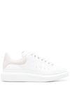 Oversized Leather Low Top Sneakers White - ALEXANDER MCQUEEN - BALAAN 2