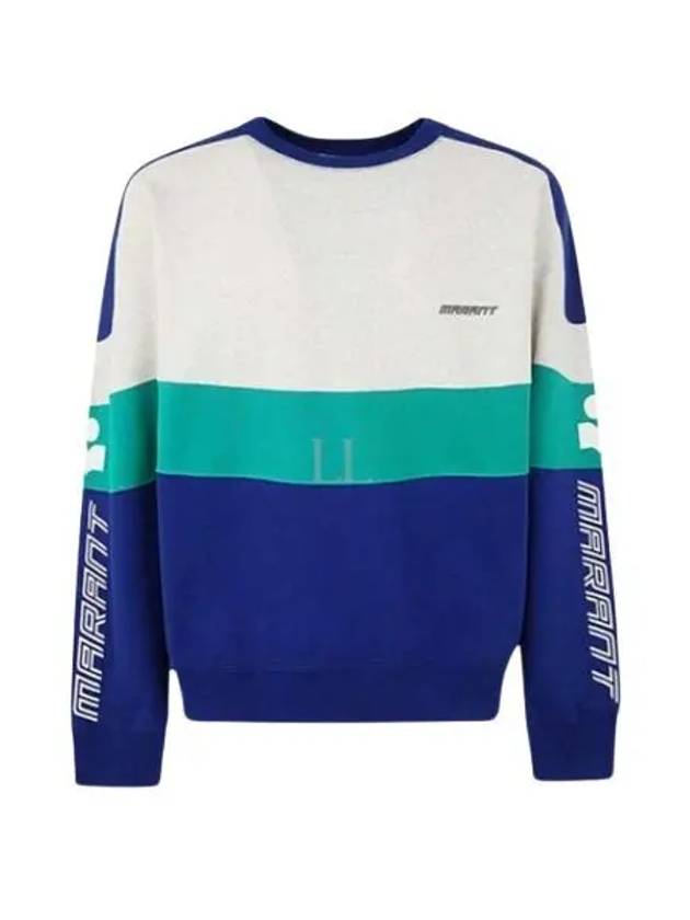 Kivin Logo Crew Neck Sweatshirt Blue - ISABEL MARANT - BALAAN 2