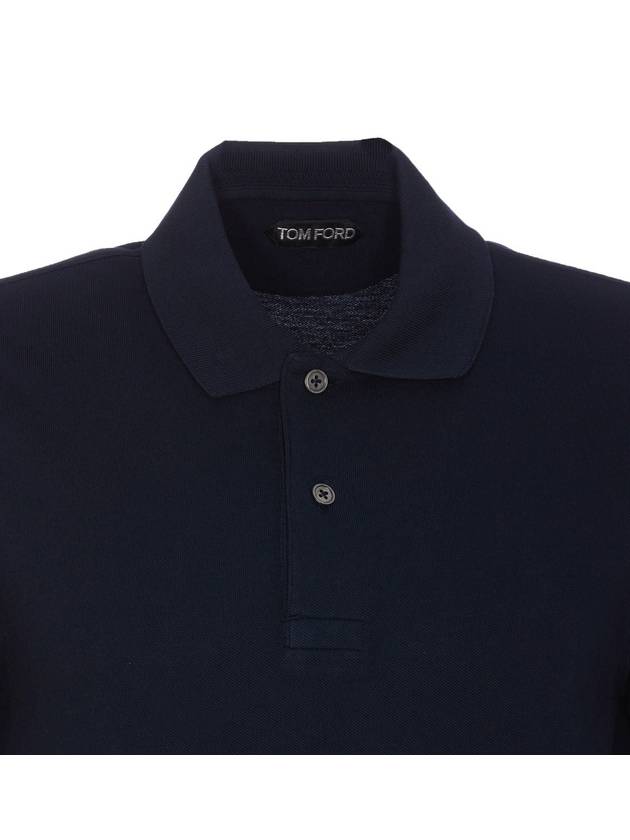 Men's Classic Tennis Short Sleeve Polo Shirt Ink - TOM FORD - BALAAN 5