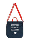 Shoulder tote bag navy HM28GD006 - HUMAN MADE - BALAAN 4