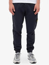 Waffen Patch Cotton Fleece Track Pants Black - STONE ISLAND - BALAAN 7