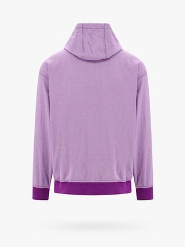 Marina Cotton Hoodie Purple - STONE ISLAND - BALAAN 3