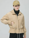 Doyou Know MC Women s Fit and Flare Waterproof Loose Beige Wind Jumper DO6242WB21 1 - DOYOUKNOWMC GOLF WEAR - BALAAN 2