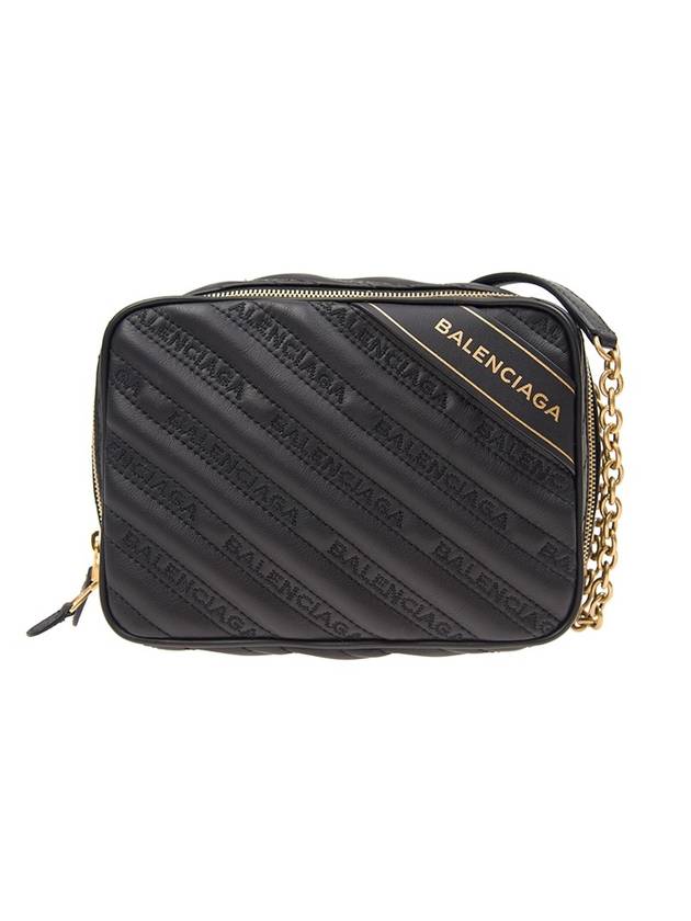 Blanket Reporter Chain Cross Bag Black - BALENCIAGA - BALAAN 1