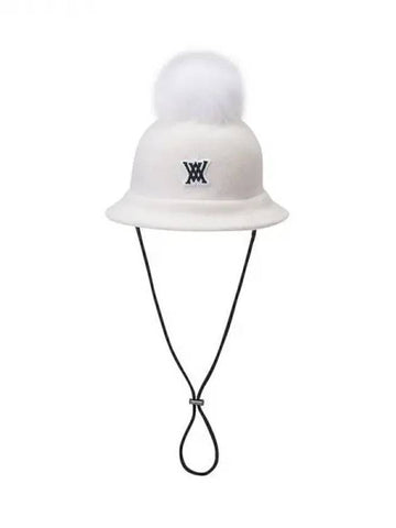 Annew Round Pom Bucket Hat Bungeoji AGCWWCP42WH Domestic Product GQCY22111637566 - ANEWGOLF - BALAAN 1