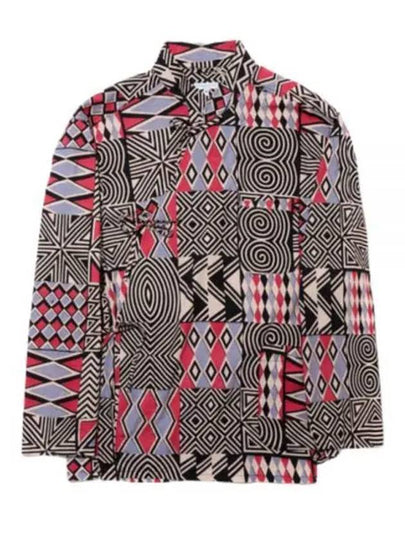 Tibet Shirt BlackPink African Print MP071 YF005 Cotton - ENGINEERED GARMENTS - BALAAN 1