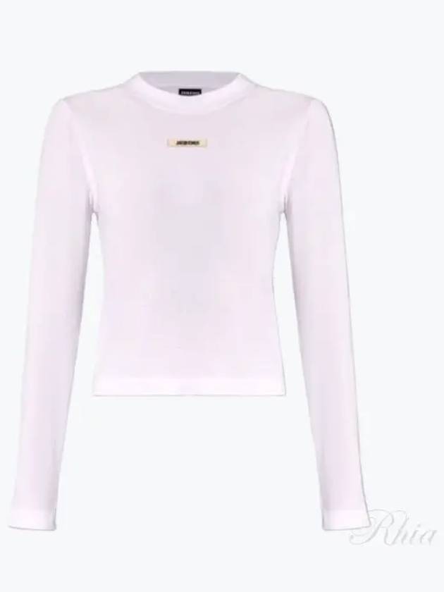 Le Gros Grain Manches Long Sleeve T-Shirt White - JACQUEMUS - BALAAN 2