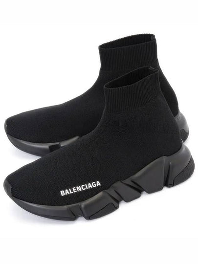 Speed ​​Recycle Knit High Top Sneakers Black - BALENCIAGA - BALAAN 2