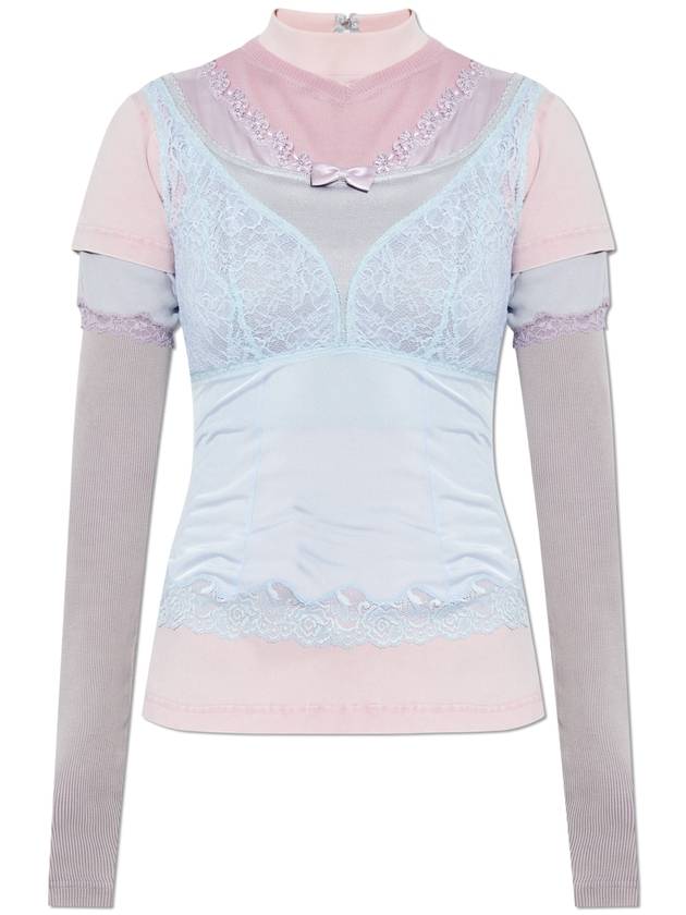 Balenciaga Top With Stand-up Collar, Women's, Multicolour - BALENCIAGA - BALAAN 1