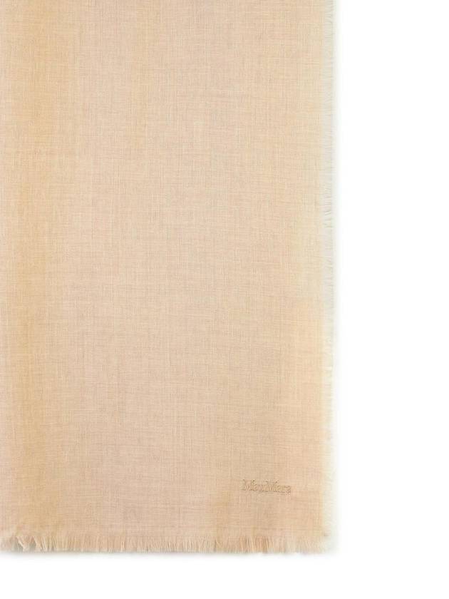 Magico Frayed Edge Scarf Beige - MAX MARA - BALAAN 4