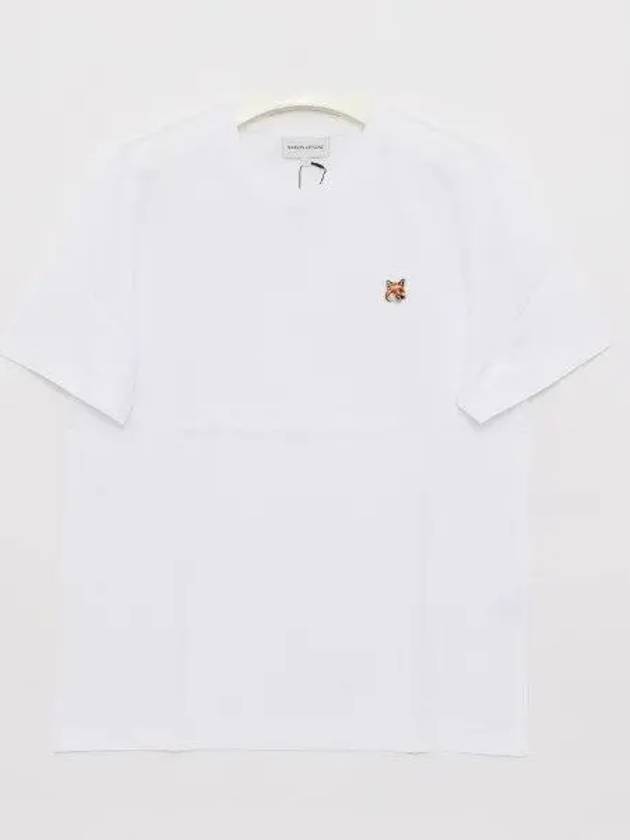 Fox Head Patch Classic Short Sleeve T-Shirt White - MAISON KITSUNE - BALAAN 2