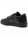 Downtown Triagle Logo Leather Low Top Sneakers Black - PRADA - BALAAN 5