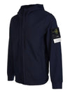 Men's Wappen Patch Hooded Jacket Navy - STONE ISLAND - BALAAN 3