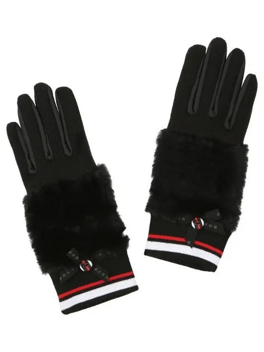 fur golf gloves OF8802LBBLACK - ONOFF - BALAAN 1