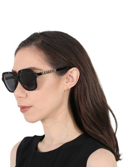 Burberry Joni Dark Grey Square Ladies Sunglasses BE4389F 300187 55 - BURBERRY - BALAAN 2