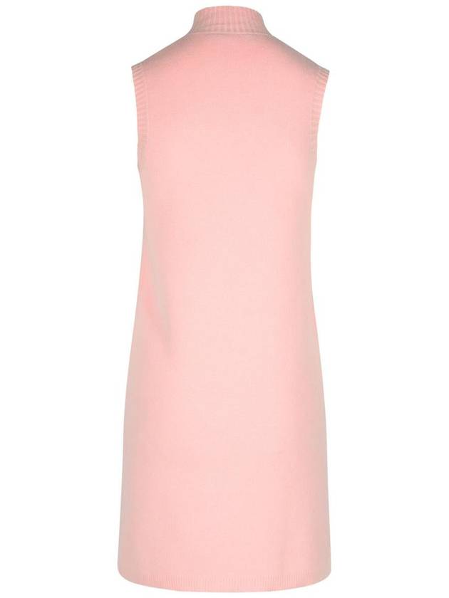 Versace Pink Wool Blend Dress - VERSACE - BALAAN 3