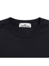 Logo Patch Short Sleeves T-Shirt Black - STONE ISLAND - BALAAN 4