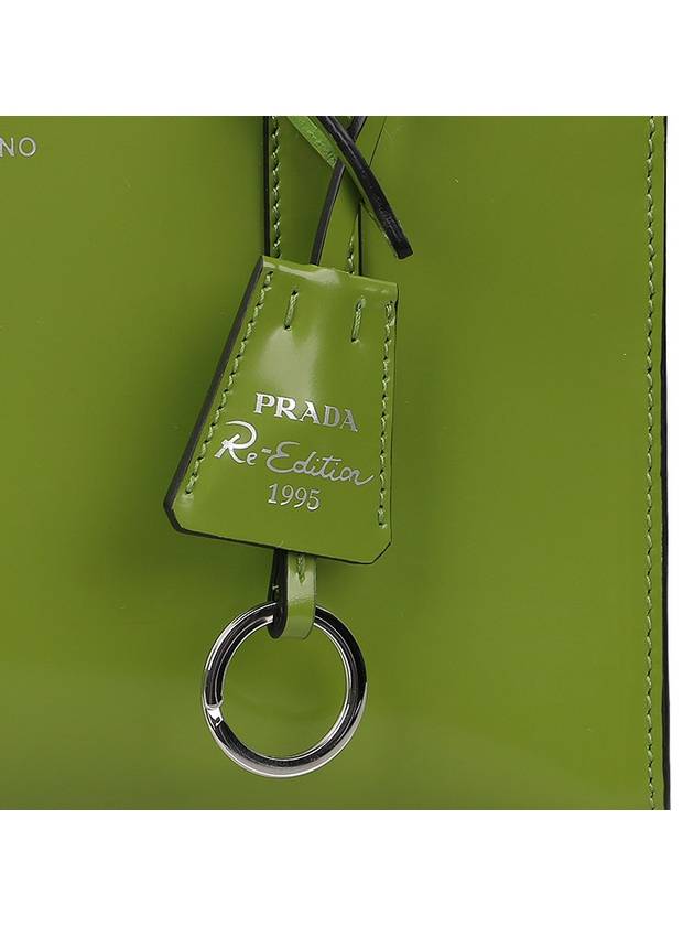 Re-Edition 1995 Brushed Leather Hand Mini Bag Green - PRADA - BALAAN 10