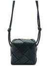 Cassette Intrecciato Mini Shoulder Bag Emerald Green - BOTTEGA VENETA - BALAAN 5