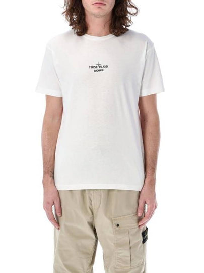 Archivio Cotton Short Sleeve T Shirt White - STONE ISLAND - BALAAN 2