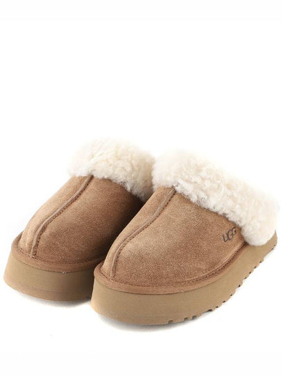 Women's Diskett Fleece Platform Slippers Brown - UGG - BALAAN 2