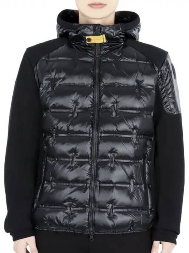 Men s Contrast Mix Padded Jacket Black PMHY QP01 541 271782 1120098 - PARAJUMPERS - BALAAN 1