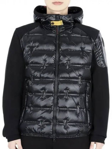 Men s Contrast Mix Padded Jacket Black PMHY QP01 541 271782 1120098 - PARAJUMPERS - BALAAN 1