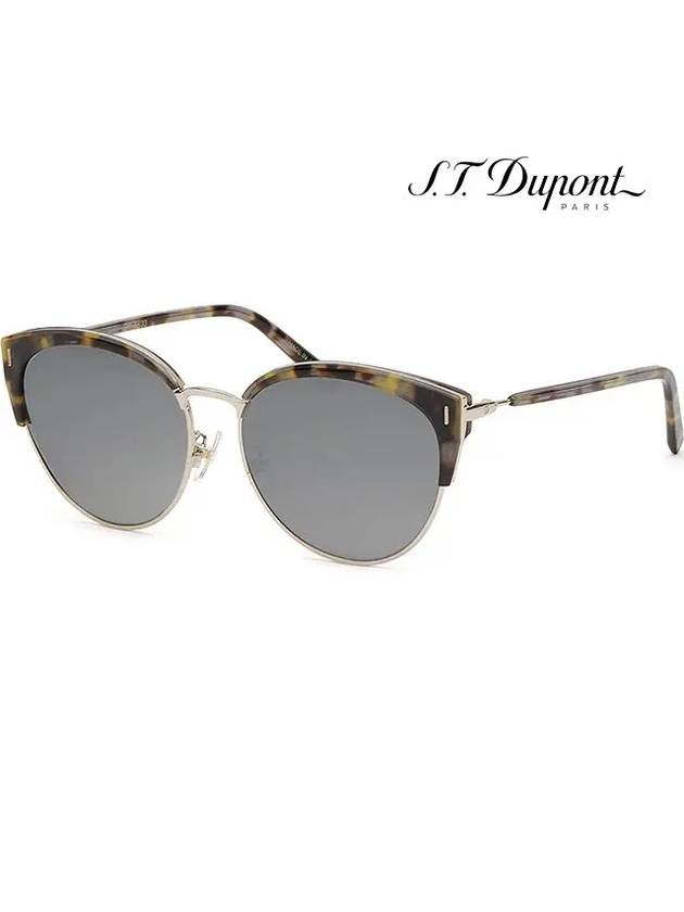 Sunglasses DP6633 3 Silver Mirror Gold Frame Retro - S.T. DUPONT - BALAAN 4