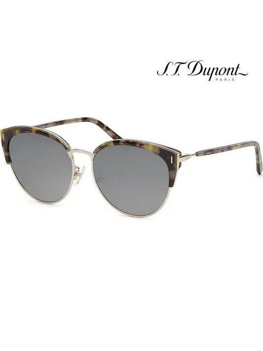 Sunglasses DP6633 3 Silver Mirror Gold Frame Retro - S.T. DUPONT - BALAAN 1